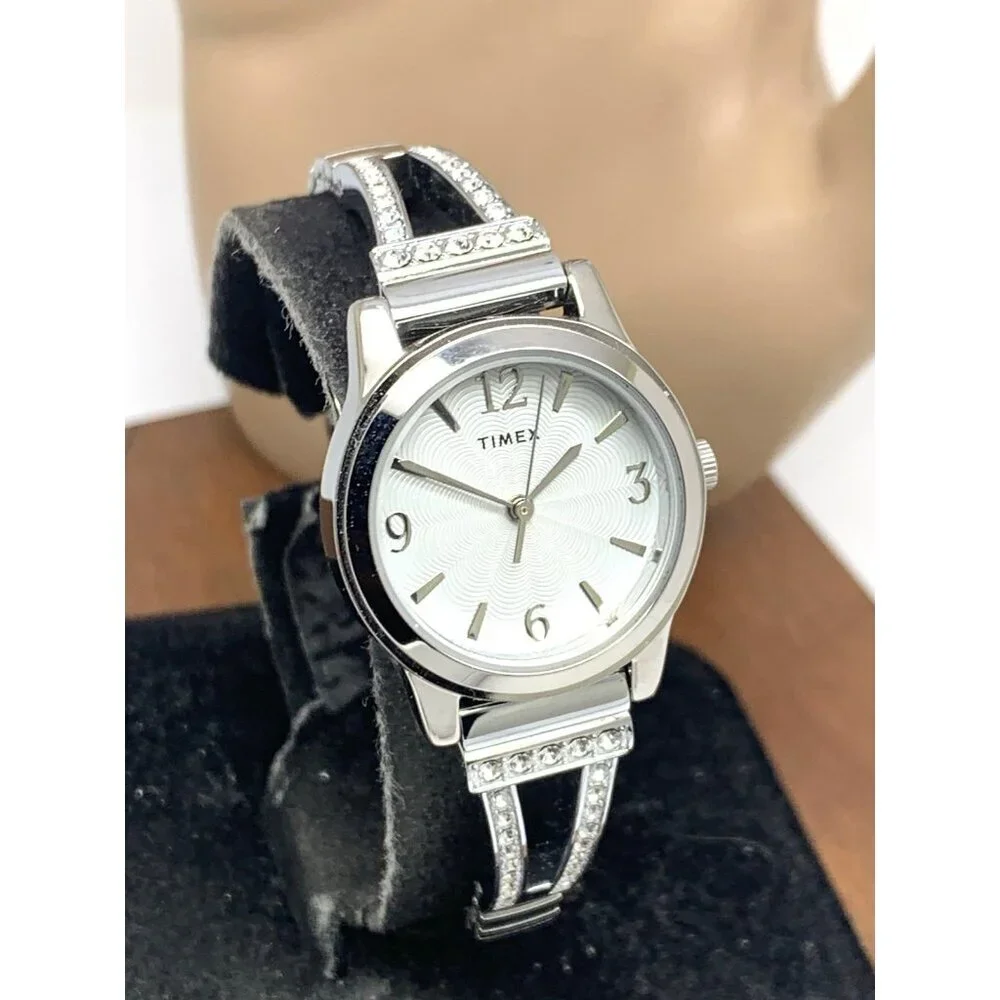 Timex Women's Watch TW2W18600 Quartz Silver Dial Stainless Steel 25mm